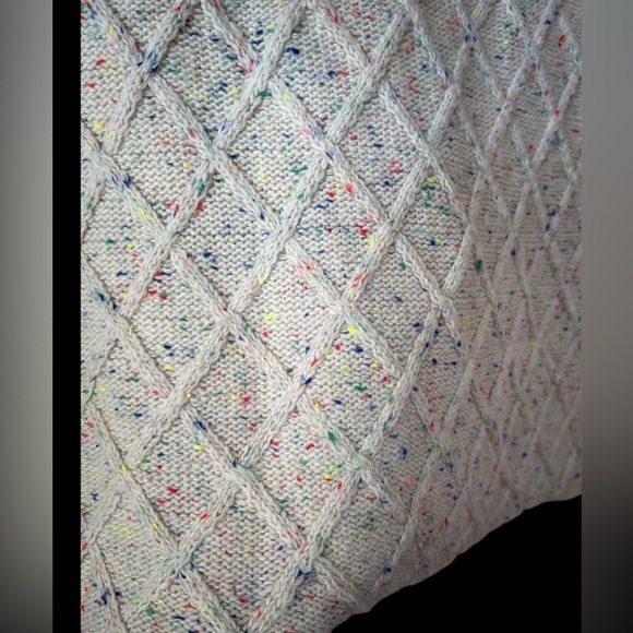 Bobbles & Lace Funfetti Beige Mini Skirt Size M - Picture 2 of 4